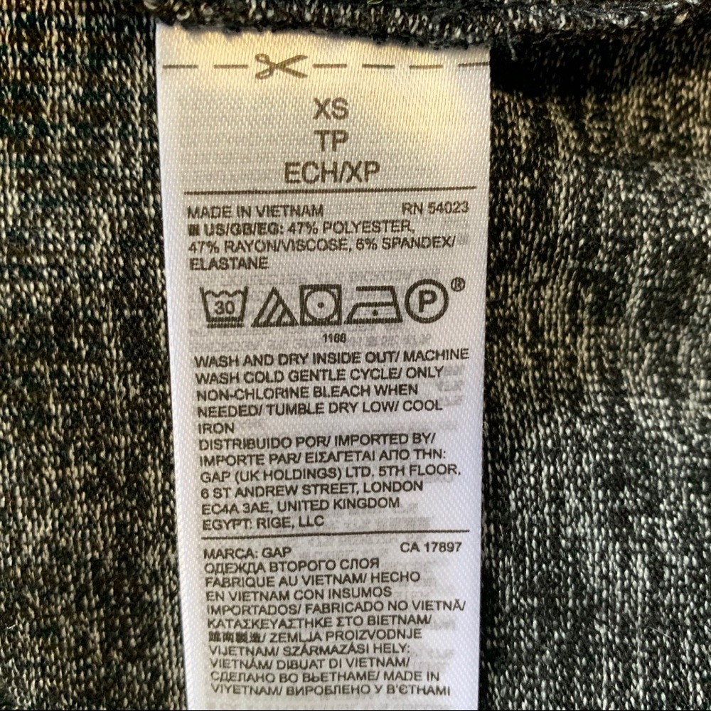 Gap Grey Oversized Turtleneck Sweater Dress - Picture 6 of 8